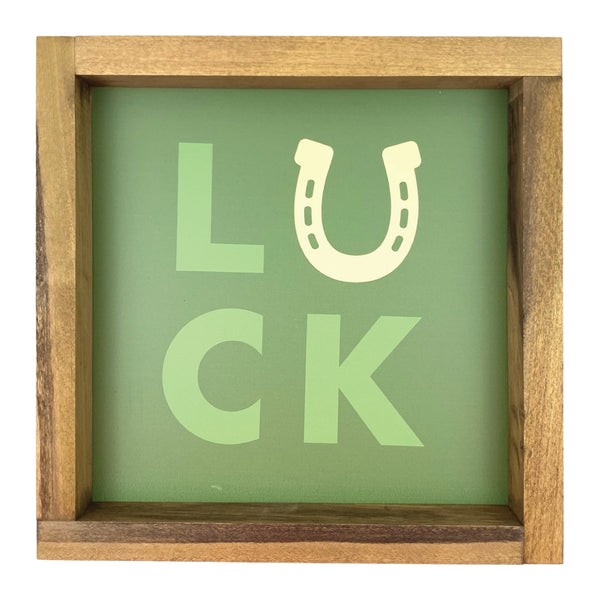 Luck <br>Framed Saying