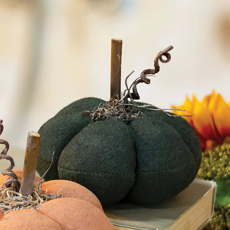 Distressed Fabric Pumpkin