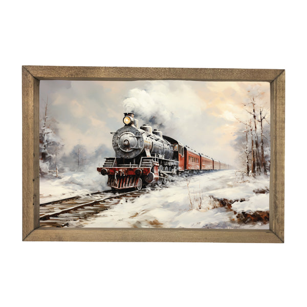 Christmas Train <br>Framed Art