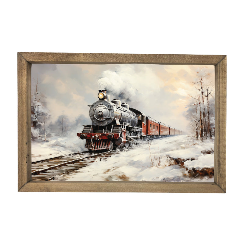 Christmas Train <br>Framed Art