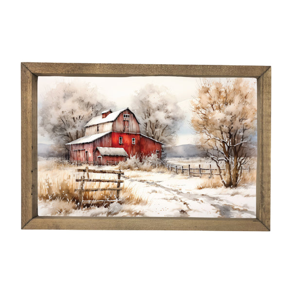 Winter Barn <br>Framed Art