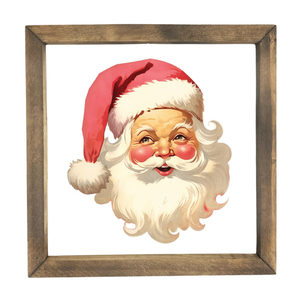 Jolly Santa Face <br>Framed Print