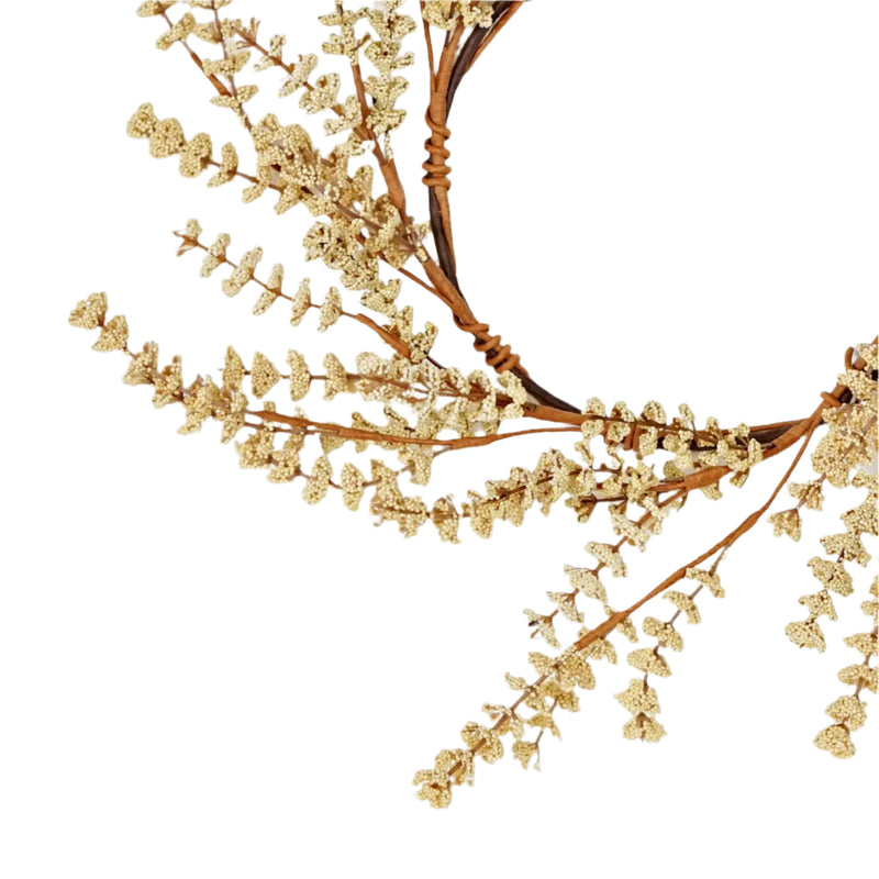 Beige Millet Berry Wreath