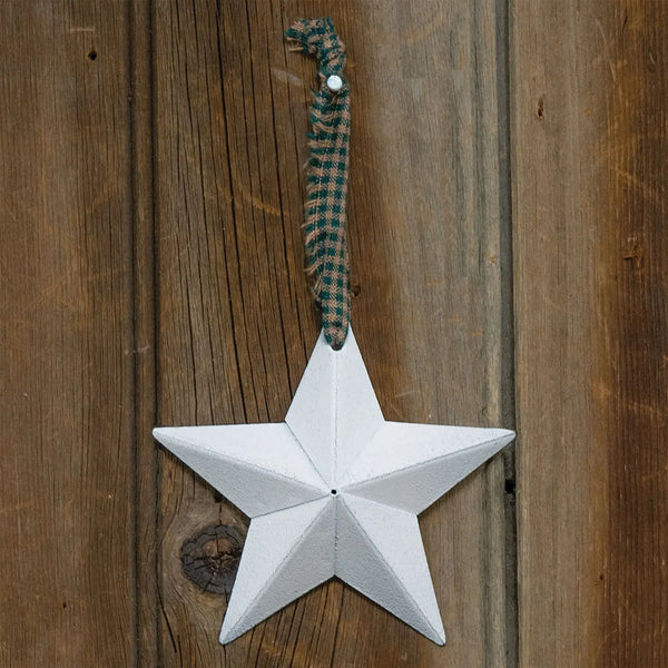 White Metal Star Ornament