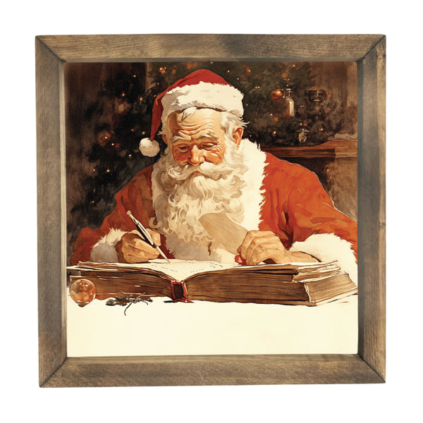 Writing the List <br>Framed Print