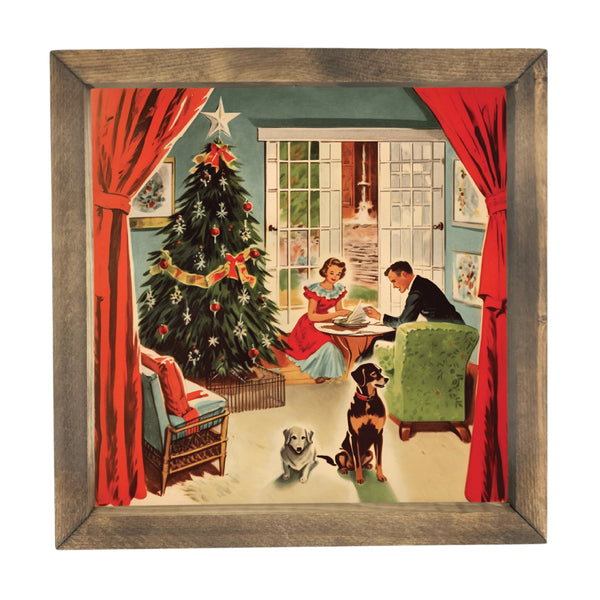 An Idyllic Vintage Christmas <br>Framed Print