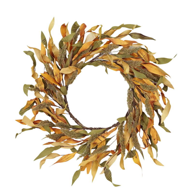 Herb and Leaves and Heather Wreath