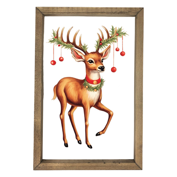 Ornaments on Antlers <br>Framed Art