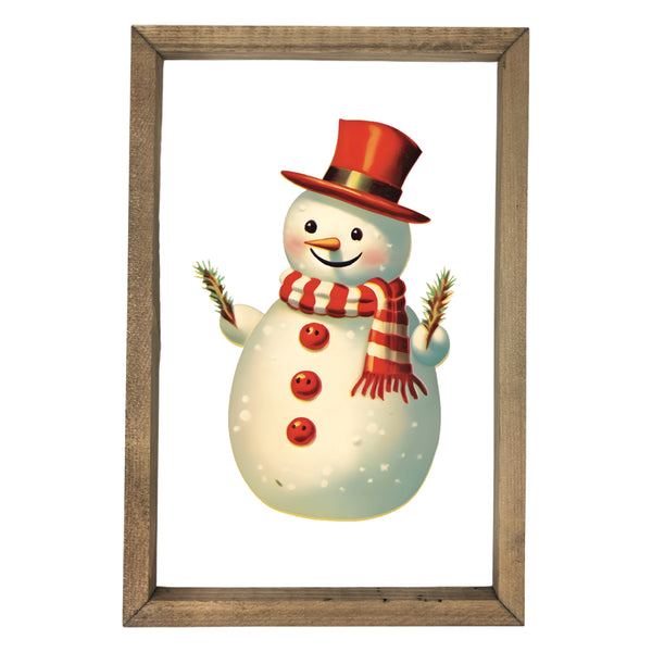Helpful Snowman <br>Framed Art