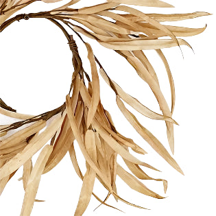 Foam Willow Leaves Wreath