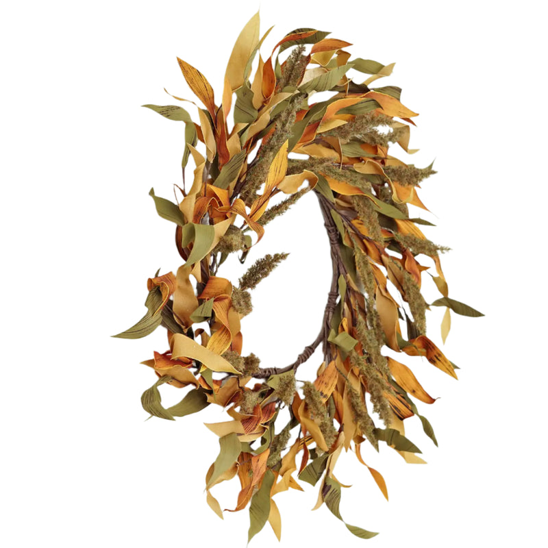 Herb and Leaves and Heather Wreath