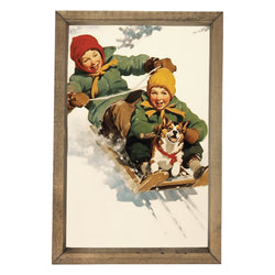 Downhill Adventure <br>Framed Art