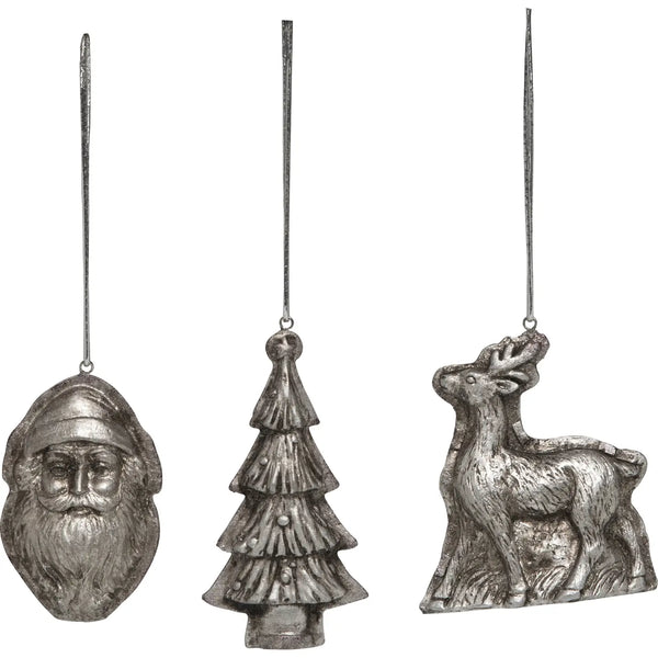 Silver Resin Ornament