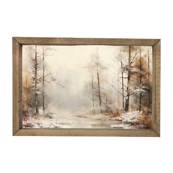 Woods in Winter <br>Framed Art