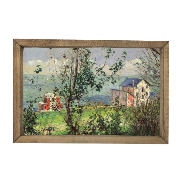 Spring Cottages <br>Framed Art