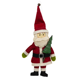 Stuffed Felt Santa Ornament