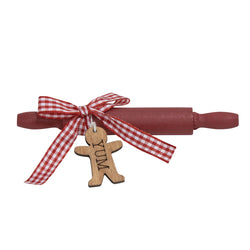 Yum Gingerbread Man Wooden Rolling Pin