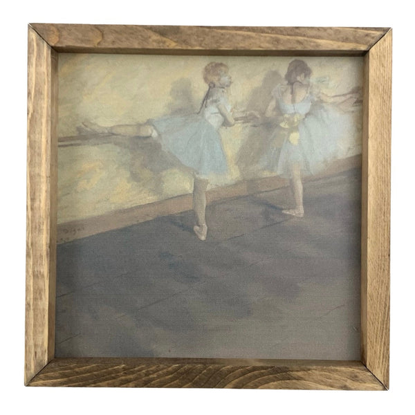 *CLOSEOUT* Dancers Practicing at the Barre <br>Framed Art