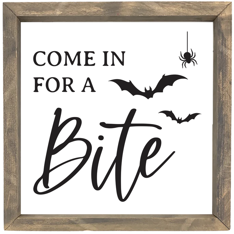 Come in for a Bite <br>Framed Saying