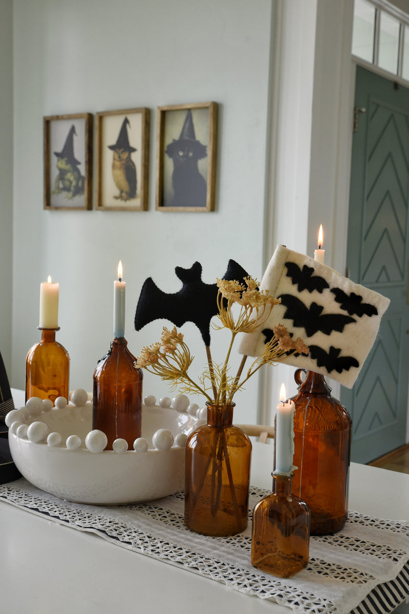 Flying Bats Felt Flag