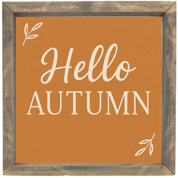 Hello Autumn Framed Print