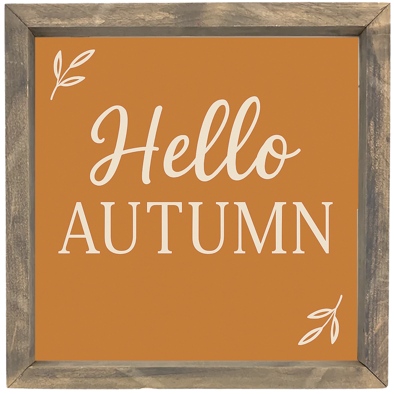 Hello Autumn Framed Print