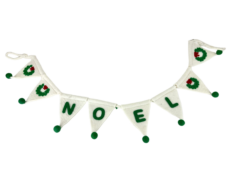 Noel felt pennant banner