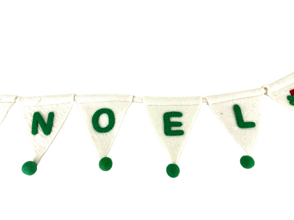 Noel felt pennant banner