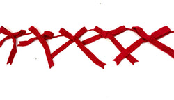 Red Felt Bow Garland