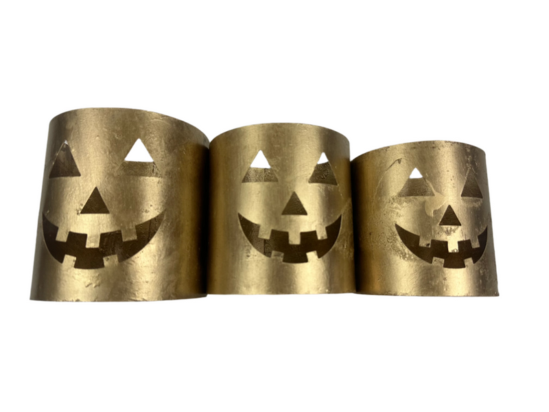 Metal Pumpkin Canisters