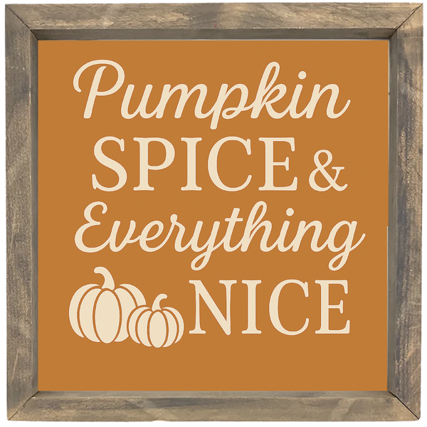 Pumpkin Spice Framed Print