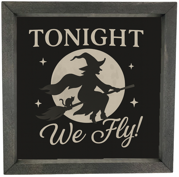 Tonight We Fly <br>Framed Saying