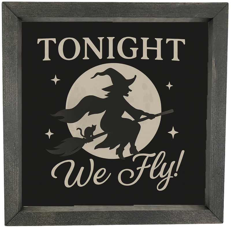 Tonight We Fly <br>Framed Saying