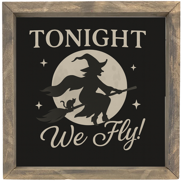 Tonight We Fly <br>Framed Saying