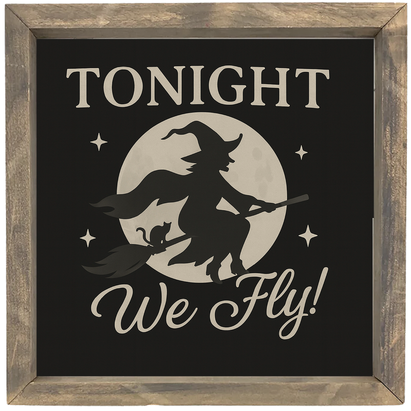 Tonight We Fly <br>Framed Saying