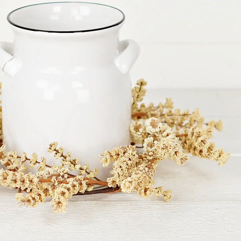 Beige Millet Berry Wreath