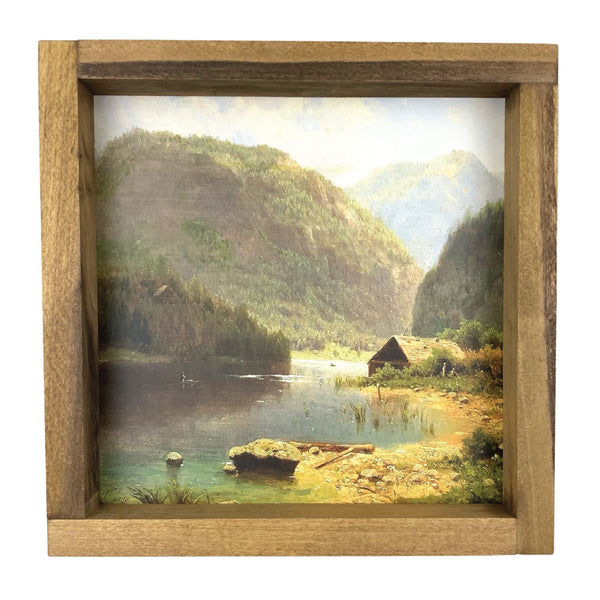 A Hut on the Lake <br>Framed Art