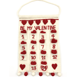 Be My Valentine Felt Advent