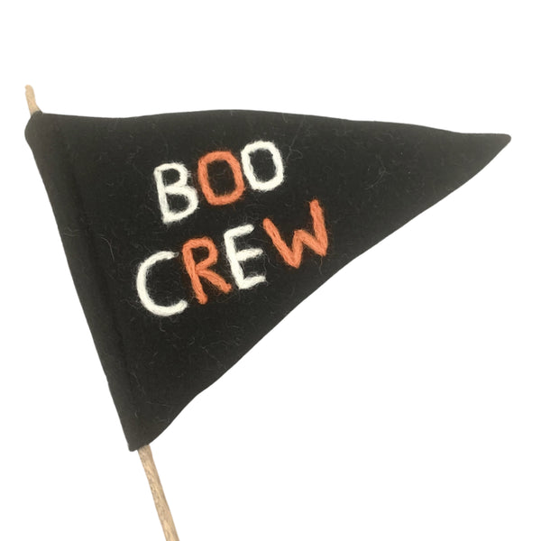 Boo Crew Felt Flag