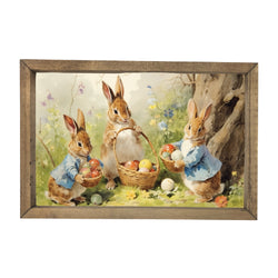 Bunny Egg Hunt <br>Framed Art