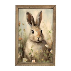 Bunny in Flowers <br>Framed Art