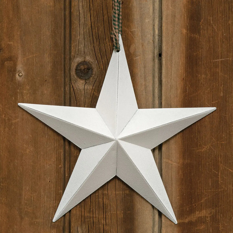 White Metal Star Ornament