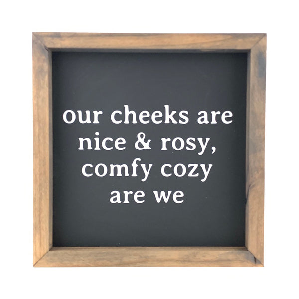 *SALE!* Comfy Cozy Are We <br>Framed Print