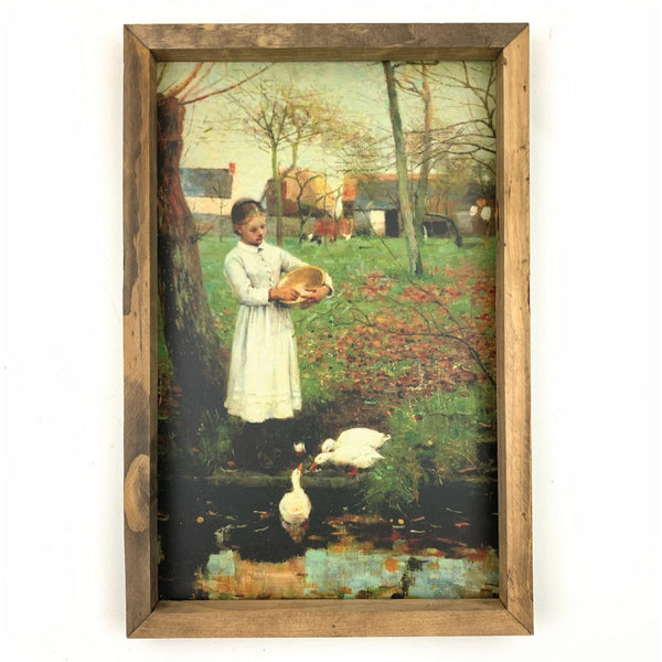 Feeding the Ducks <br>Framed Art