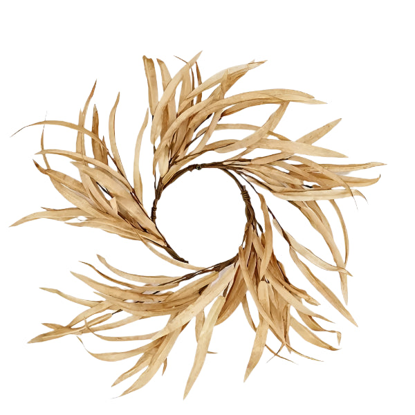Foam Willow Leaves Wreath