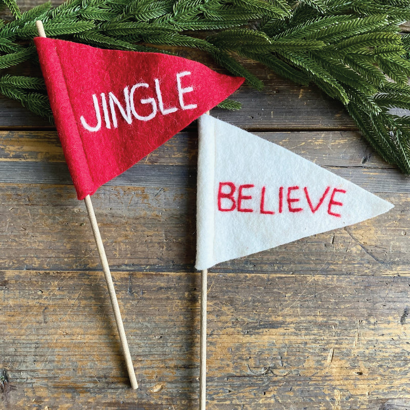 Jingle Felt Flag