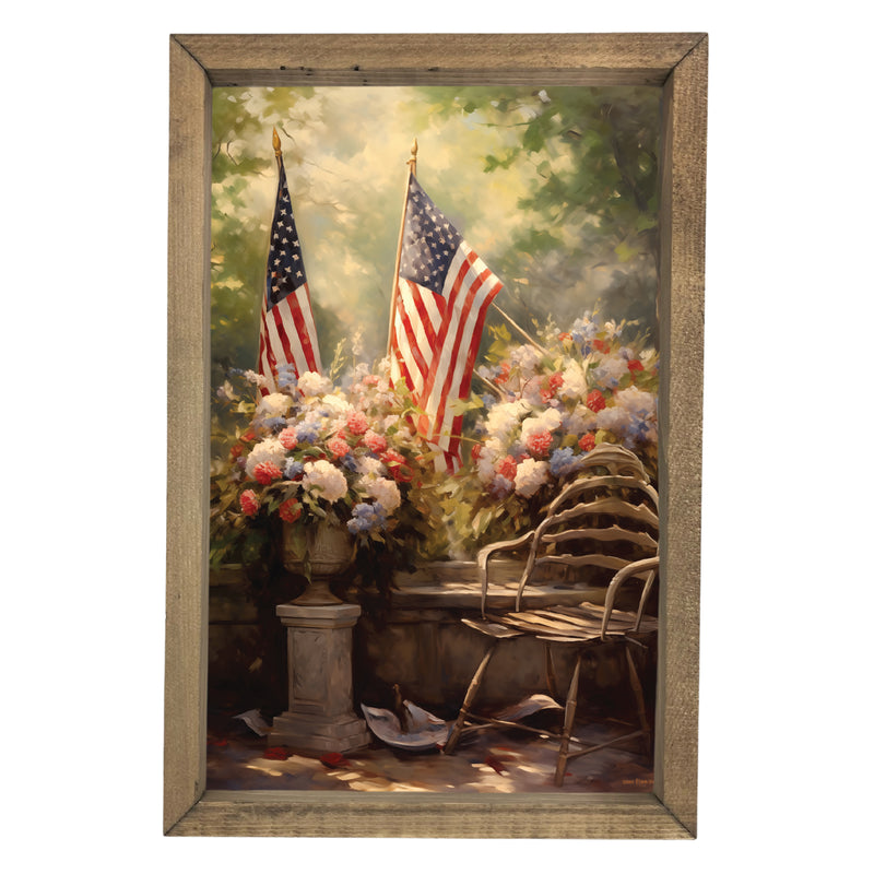 Flags in the Garden <br>Framed Art