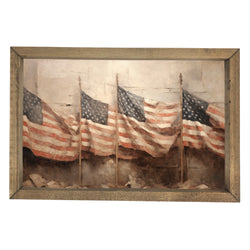 Four Watercolor Flags <br>Framed Art
