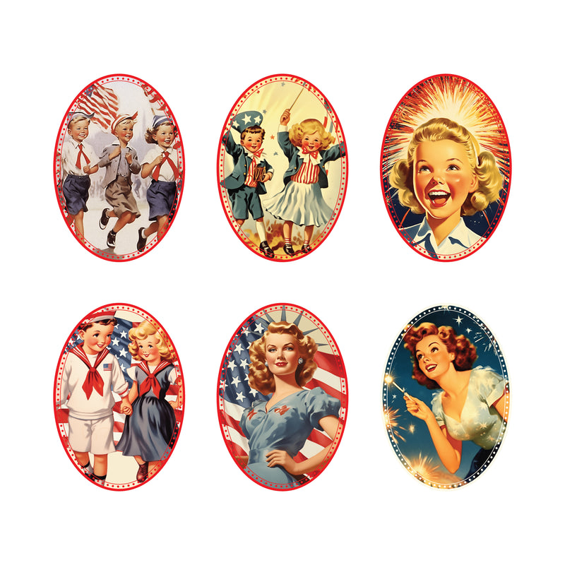 *SALE!* Oval Americana Ornament