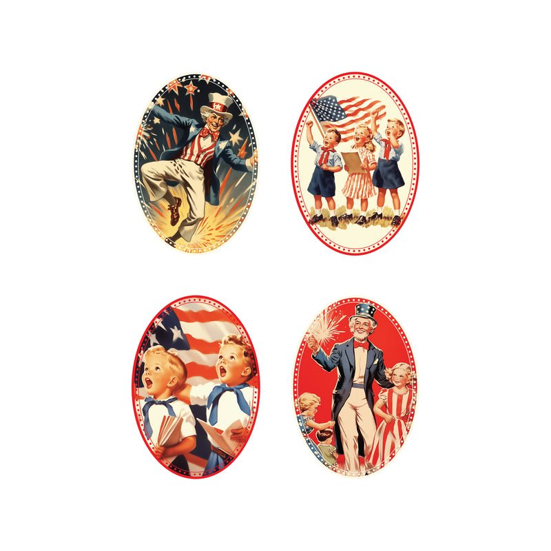 *SALE!* Oval Americana Ornament